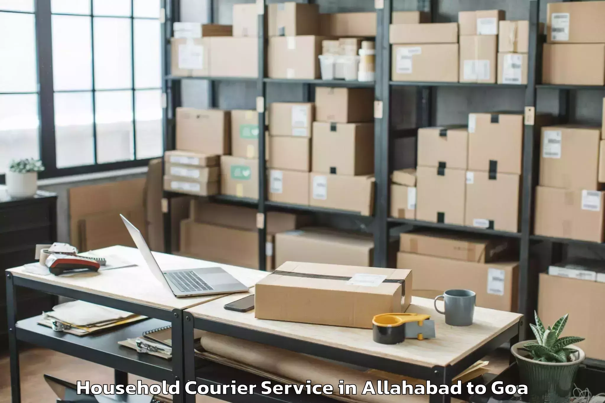 Hassle-Free Allahabad to Queula Household Courier